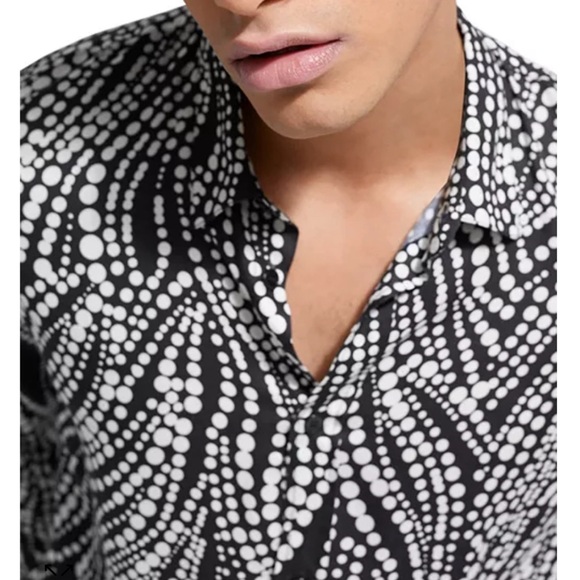 The Kooples Black and White Printed Men's and Women’s long sleeves shirt